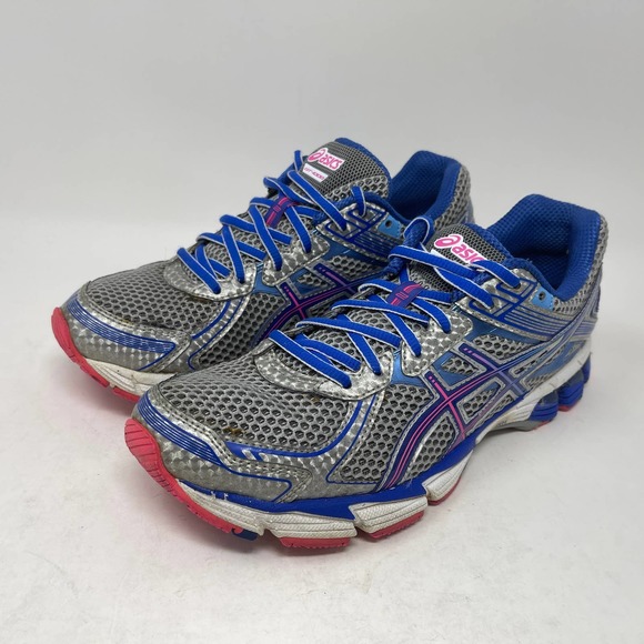 ASICS GT-1000 Run Shoe Women's 8 1/2 Silver Blue T3R5N 927:J.7.8 - Picture 6 of 13